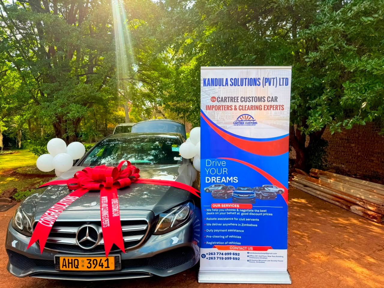 Happy Cartree Customs client with their vehicle